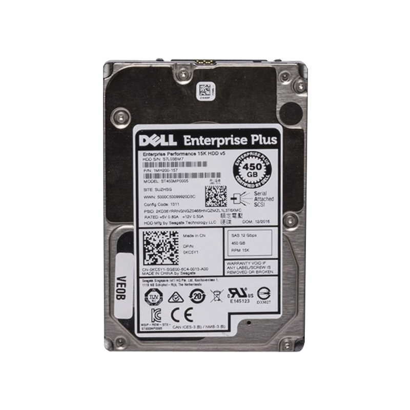 Dell 0KC5Y1 - 450GB 15 SAS 12Gbps 2.5" Hard Drive