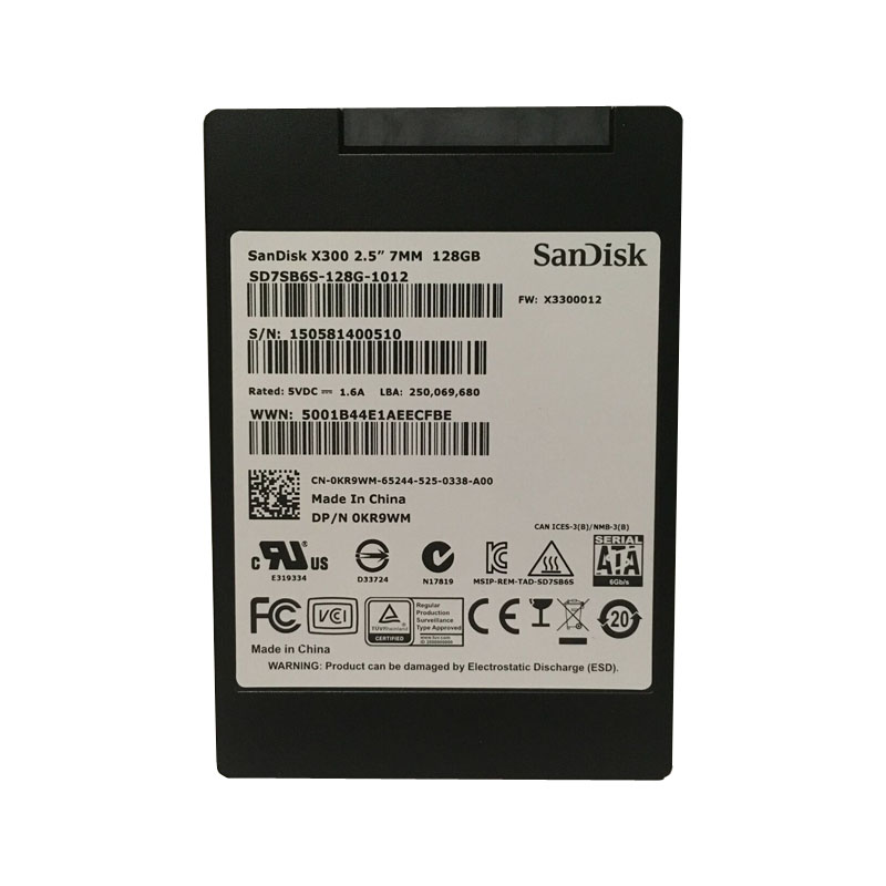 Dell 0KR9WM - 128GB SATA 2.5" SSD