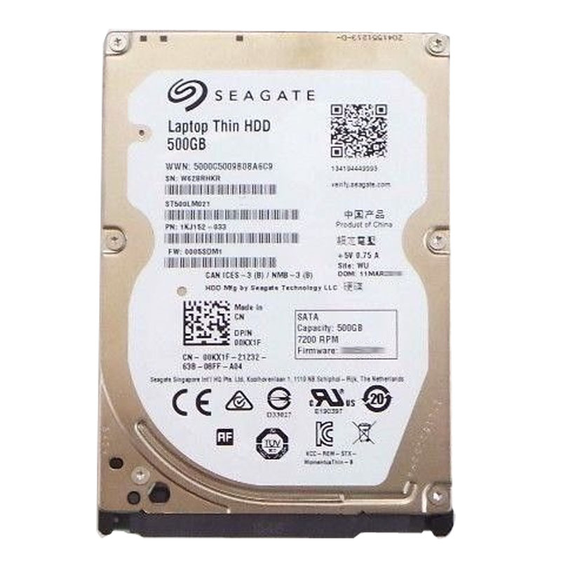 Dell 0KX1F - 500GB 7.2K SATA 2.5" 32MB Cache Hard Drive