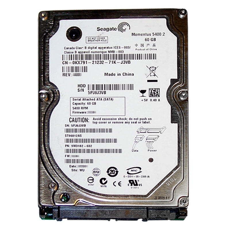 Dell 0KX791 - 60GB 5.4K SATA 1.5Gbps 2.5" 8MB Cache Hard Drive