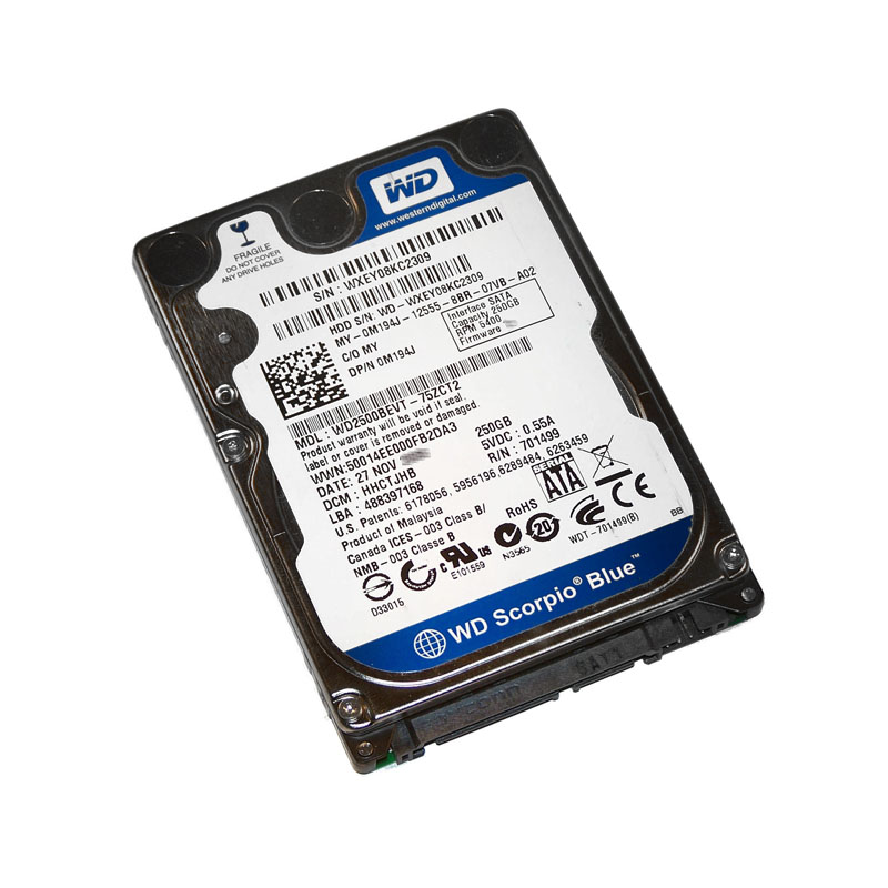 Dell 0M194J - 250GB 5.4K SATA 2.5" 8MB Cache Hard Drive