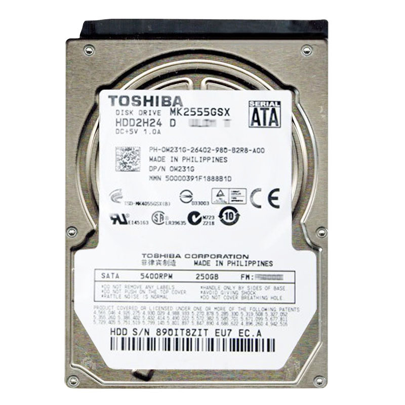 Dell 0M231G - 250GB 5.4K SATA 2.5" 8MB Cache Hard Drive