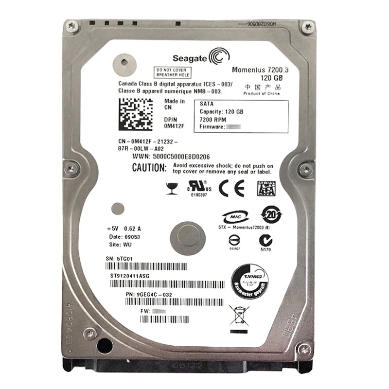 Dell 0M412F - 120GB 7.2K SATA 2.5" Hard Drive