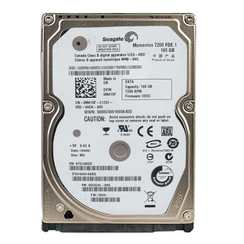 Dell 0M415F - 160GB 7.2K SATA 2.5" Hard Drive