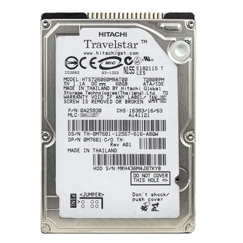 Dell 0M7601 - 60GB 7.2K IDE 2.5" Hard Drive