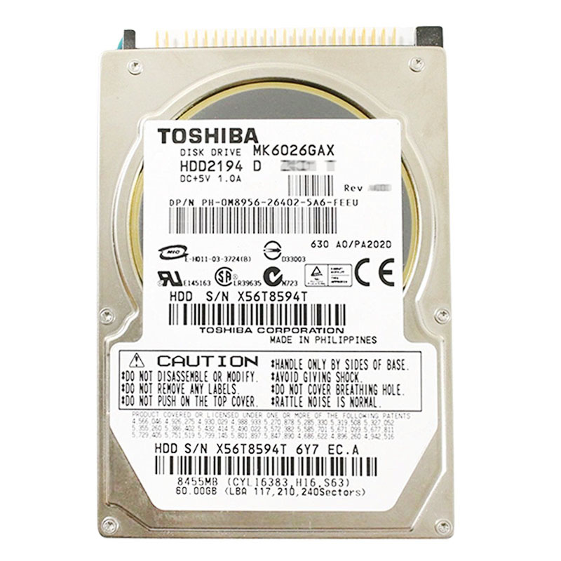 Dell 0M8956 - 60GB 5.4K IDE 2.5" 16MB Cache Hard Drive