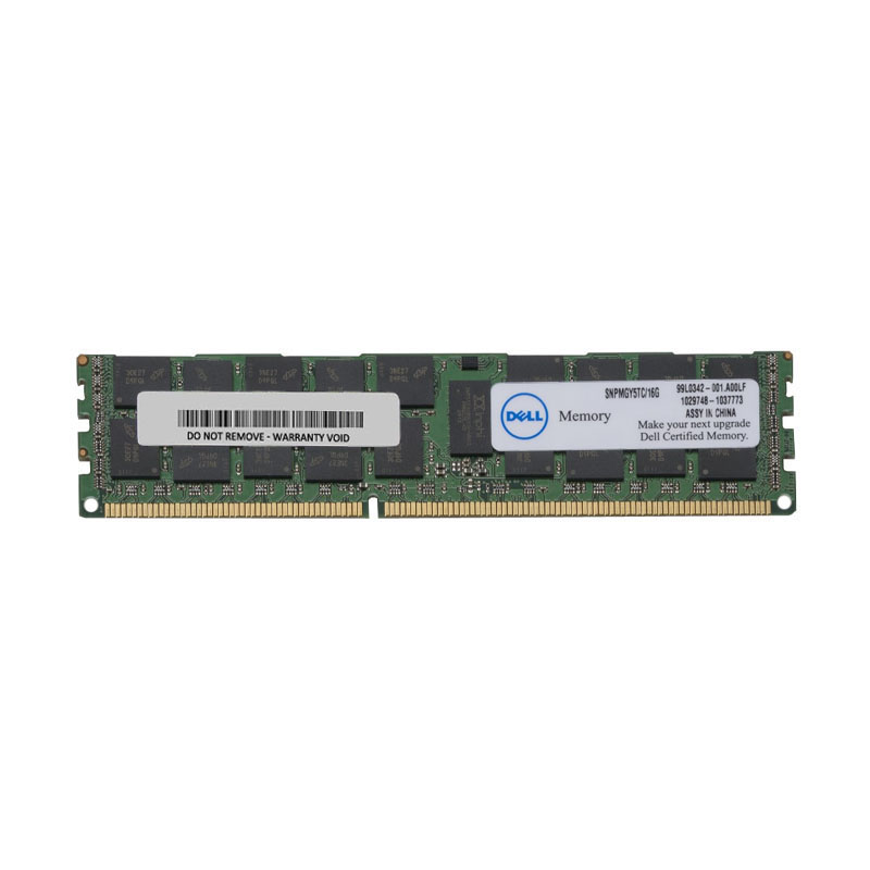 Dell 0MGY5T - 16GB DDR3 PC3-10600 ECC REGISTERED 240 Pins Memory
