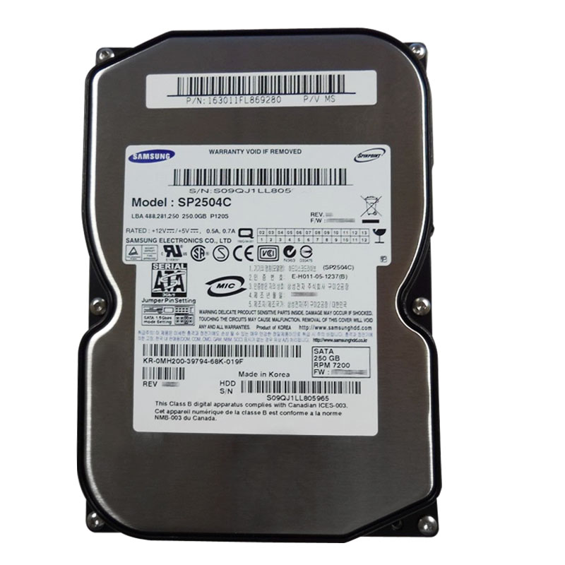 Dell 0MH200 - 250GB 7.2K SATA 3.0Gbps 3.5" 8MB Cache Hard Drive