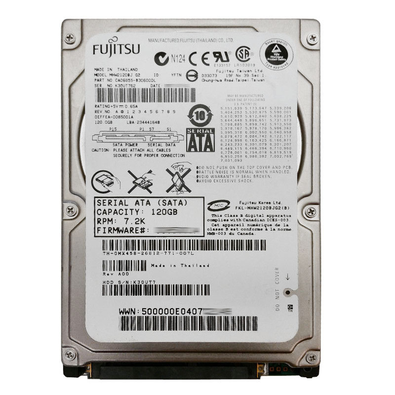Dell 0MX458 - 120GB 7.2K SATA 2.5" Hard Drive