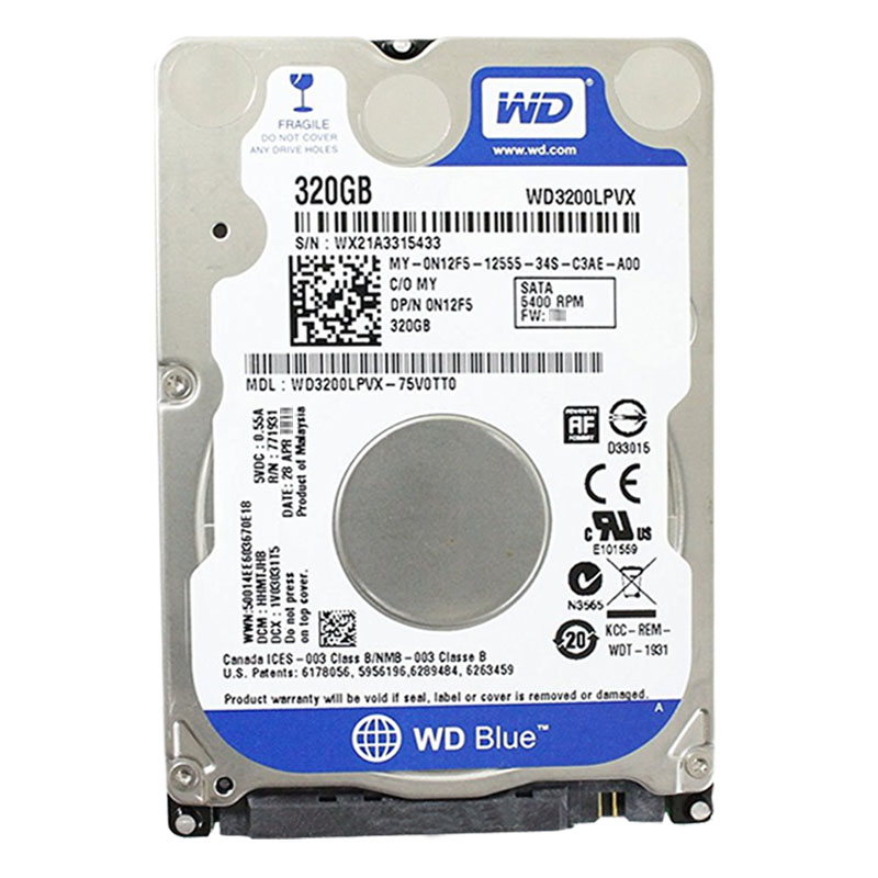 Dell 0N12F5 - 320GB 5.4K SATA 2.5" Hard Drive