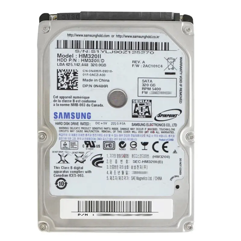 0N486R.jpg Dell 0N486R - 320GB 5.4K SATA 2.5" Hard Drive - Image 1