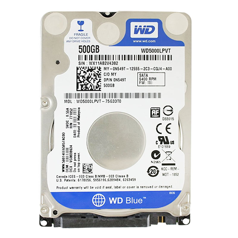 Dell 0N549T - 500GB 5.4K SATA 2.5" Hard Drive
