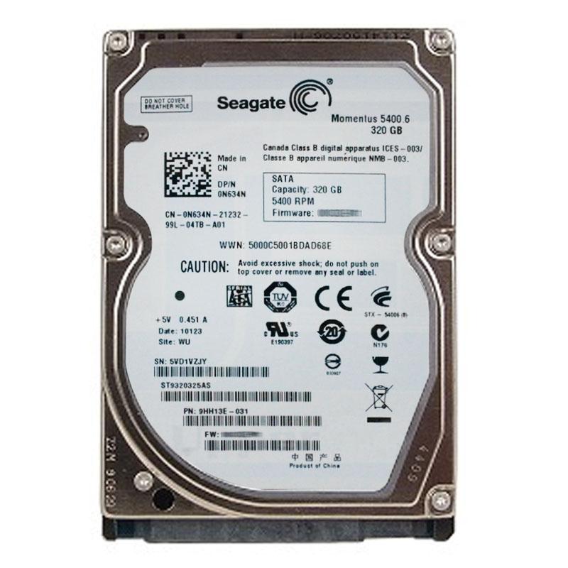 Dell 0N634N - 320GB 5.4K SATA 2.5" Hard Drive