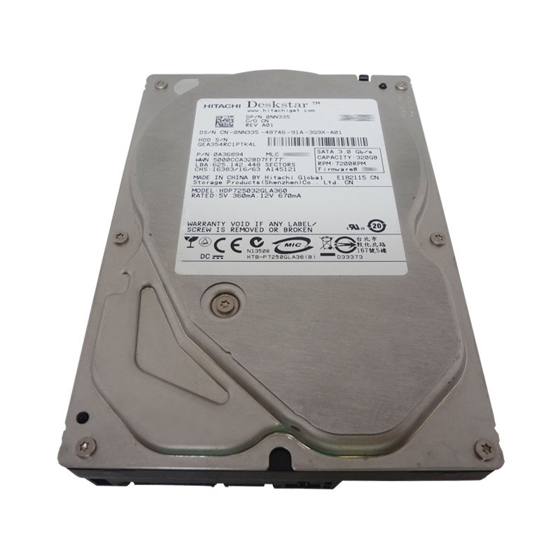 Dell 0NN335 - 320GB 7.2K SATA 3.0Gbps 3.5" Hard Drive