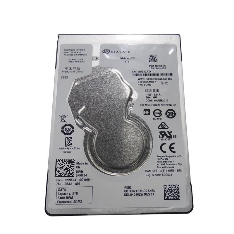 Dell 0NNFJ4 - 2TB 5.4 SATA 2.5" Hard Drive