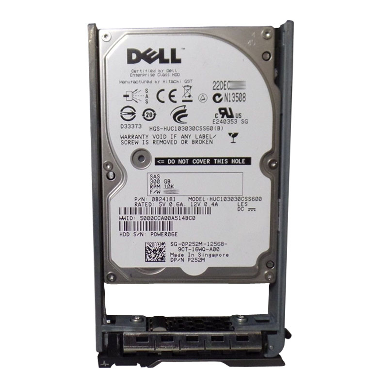 Dell 0P252M - 300GB 10K SAS 6.0Gbps 2.5" 64MB Cache Hard Drive