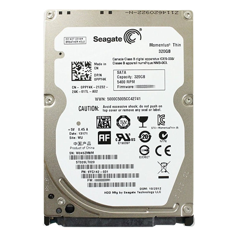 Dell 0PPY4K - 320GB 5.4K SATA 2.5" Hard Drive
