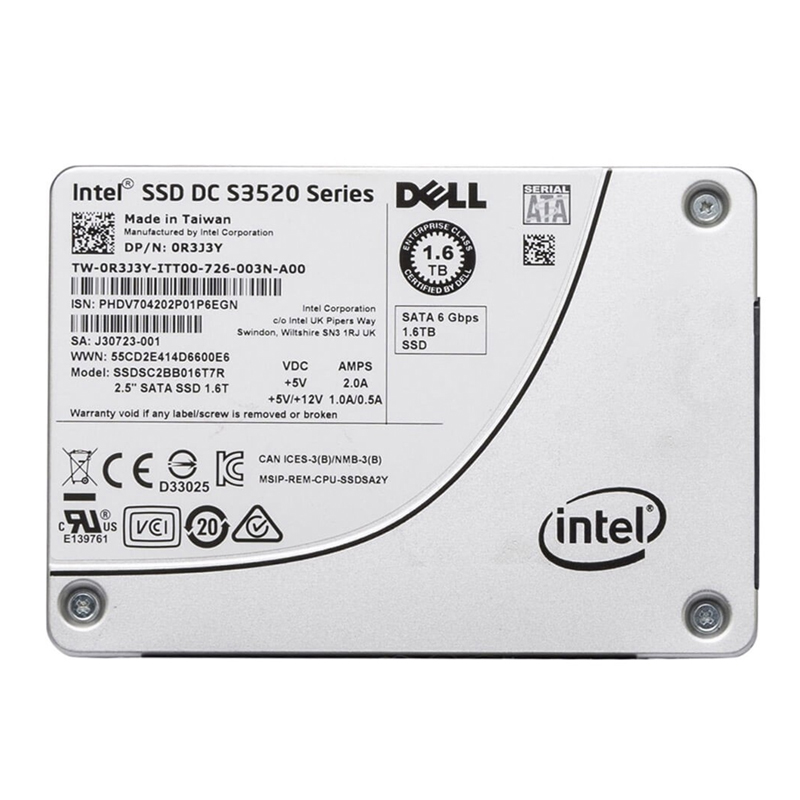 Dell 0R3J3Y - 1.6TB SATA 6.0Gbps 2.5" SSD