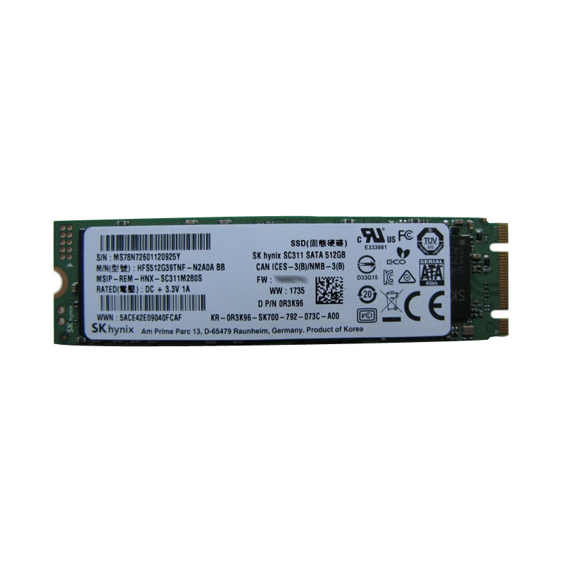 Dell 0R3K96 - 512GB SATA 6.0Gbps SSD