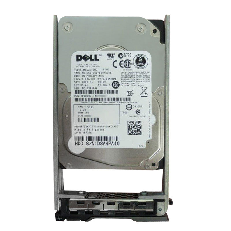 Dell 0R727K - 73GB 15K SAS 6.0Gbps 2.5" Hard Drive