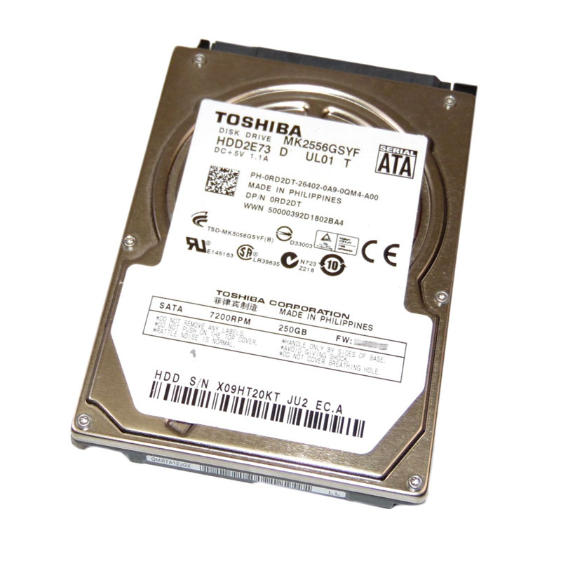 Dell 0RD2DT - 250GB 7.2K SATA 2.5" Hard Drive