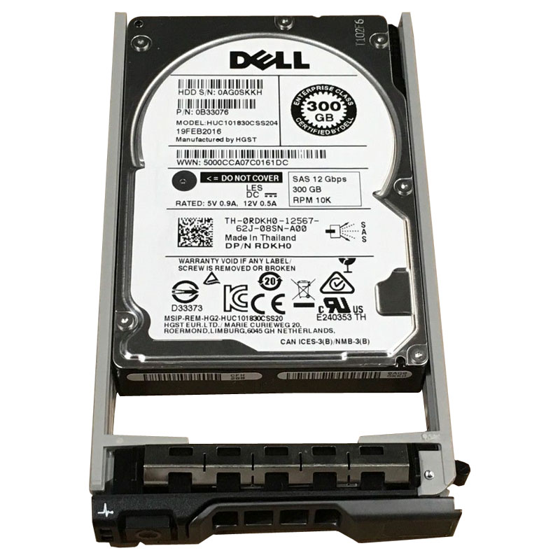 Dell 0RDKH0 - 300GB 10K SAS 12.0Gbps 2.5" Hard Drive
