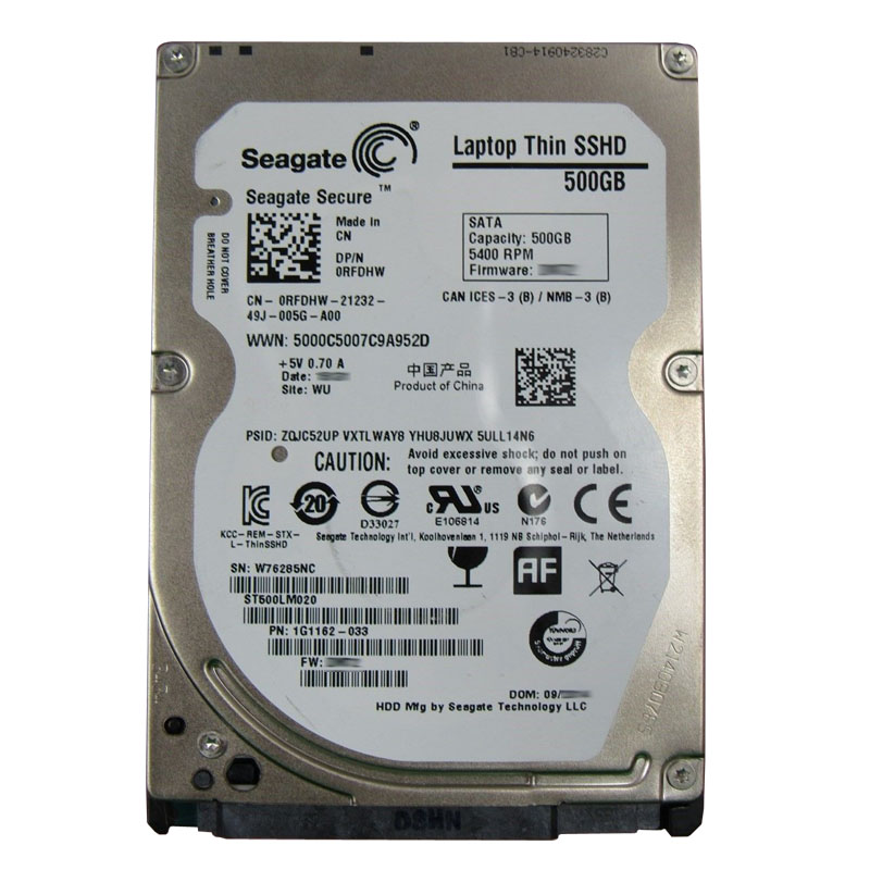 Dell 0RFDHW - 500GB 5.4K SATA 2.5" Hard Drive