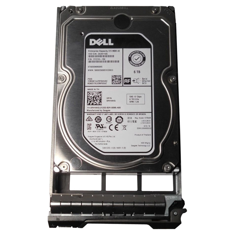 Dell 0RHVWG - 6TB 7.2K SAS 12.0Gbps 3.5" 256MB Cache Hard Drive