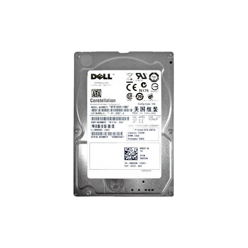 Dell 0RPC50 - 160GB 5.4 SATA 2.5" Hard Drive