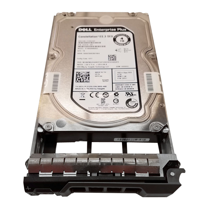 Dell 0RTFJN - 4TB 7.2K SAS 6.0Gbps 3.5" 128MB Cache Hard Drive