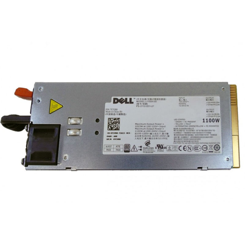 0TCVRR.jpg Dell 0TCVRR - 1100W Power Supply For PowerEdge R510 - Image 1