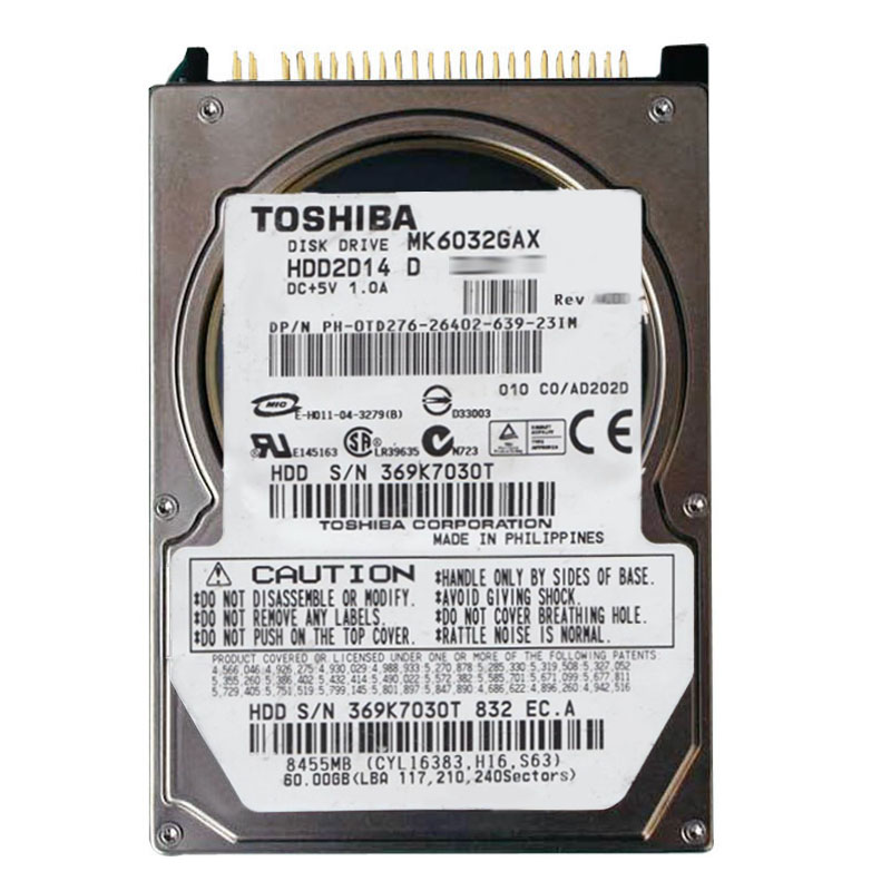 Dell 0TD276 - 60GB 5.4K IDE 2.5" 8MB Cache Hard Drive