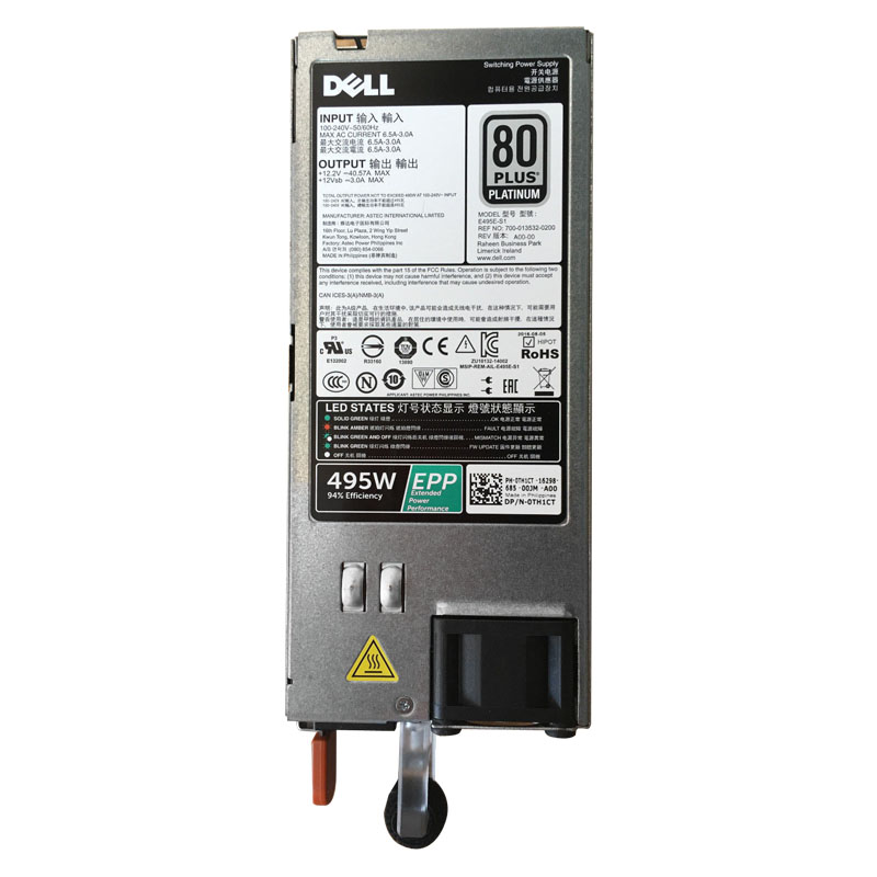 Dell 0TH1CT - 495W Power Supply for PowerEdge R630