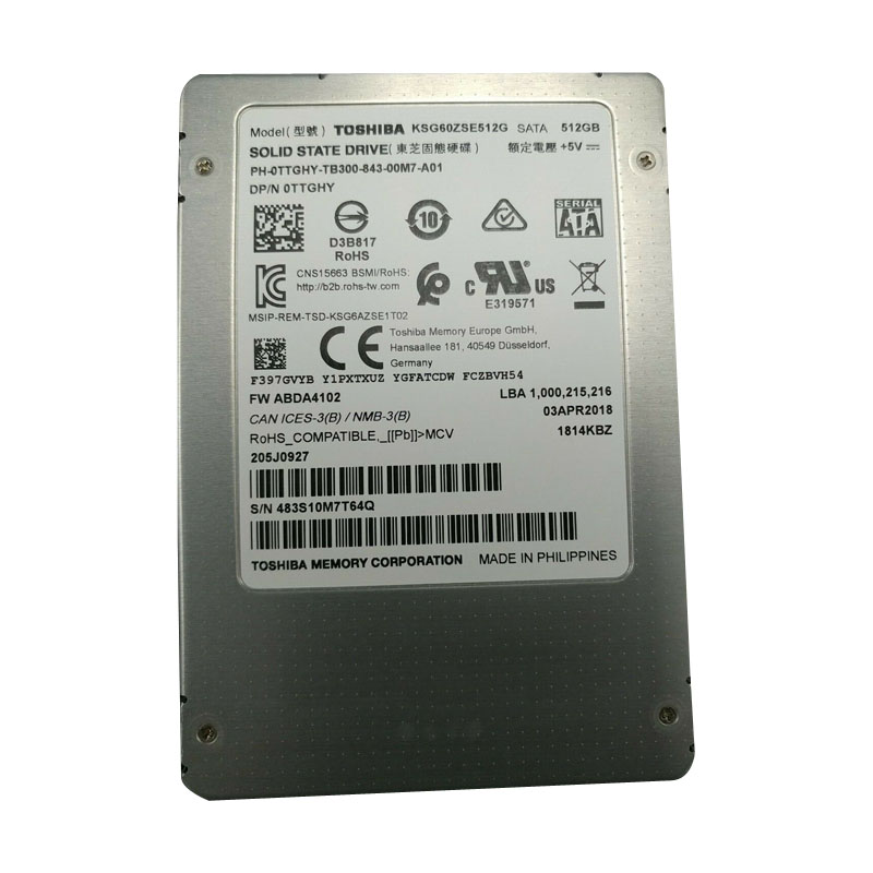 Dell 0TTGHY - 512GB SATA 2.5" SSD