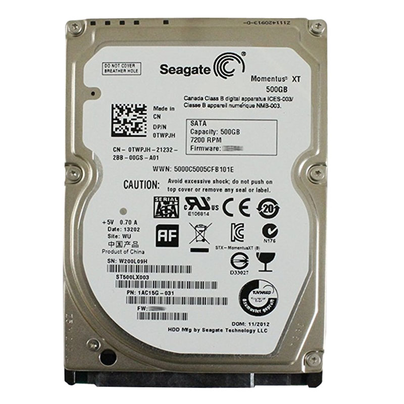 0TWPJH.jpg Dell 0TWPJH - 500GB 7.2K SATA 2.5" Hard Drive - Image 1