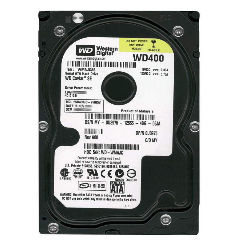 Dell 0U3975 - 40GB 7.2K SATA 3.5" 2MB Cache Hard Drive