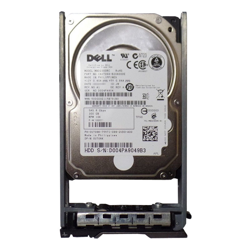 Dell 0U706K - 300GB 10K SAS 6.0Gbps 2.5" 16MB Cache Hard Drive