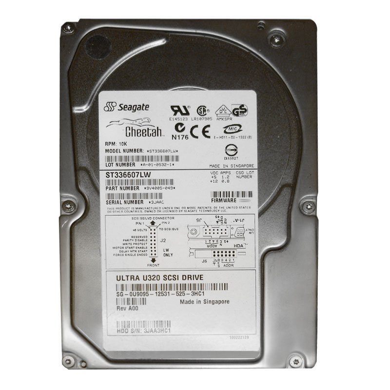 Dell 0U9095 - 36GB 10K 68-PIN SCSI 3.5" Hard Drive