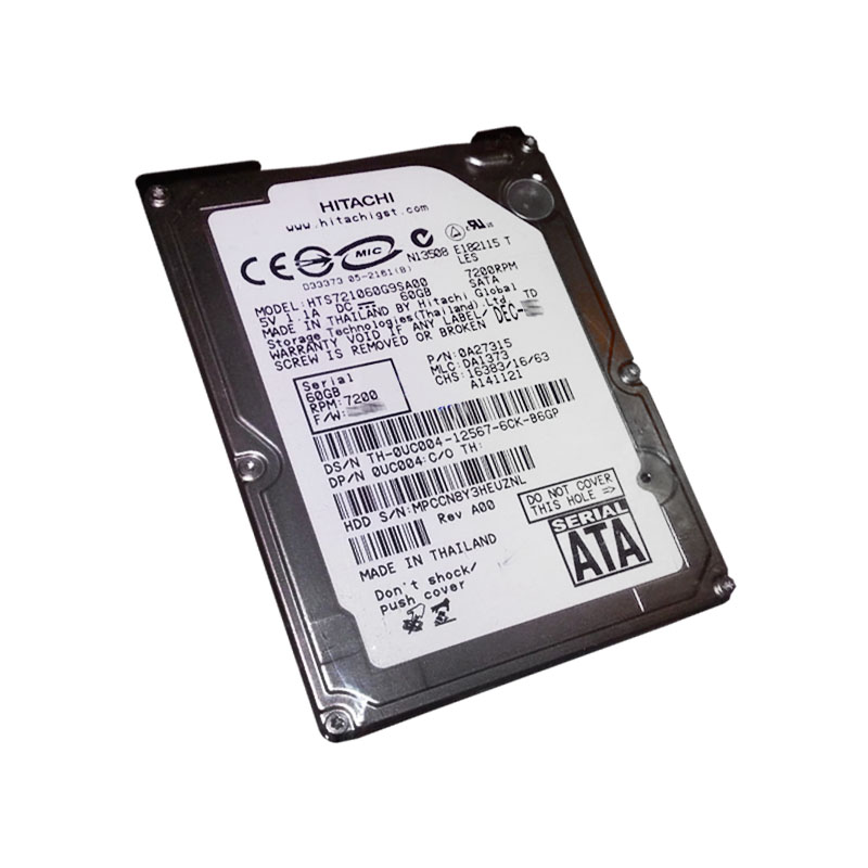 Dell 0UC004 - 60GB 7.2K SATA 2.5" 8MB Cache Hard Drive