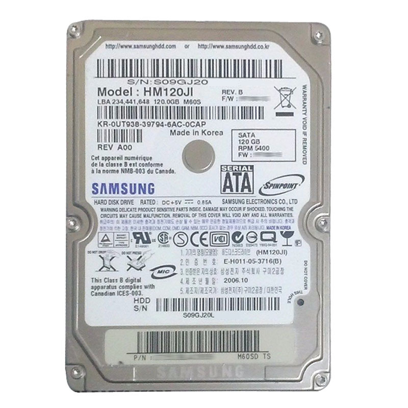 Dell 0UT938 - 120GB 5.4K SATA 2.5" Hard Drive