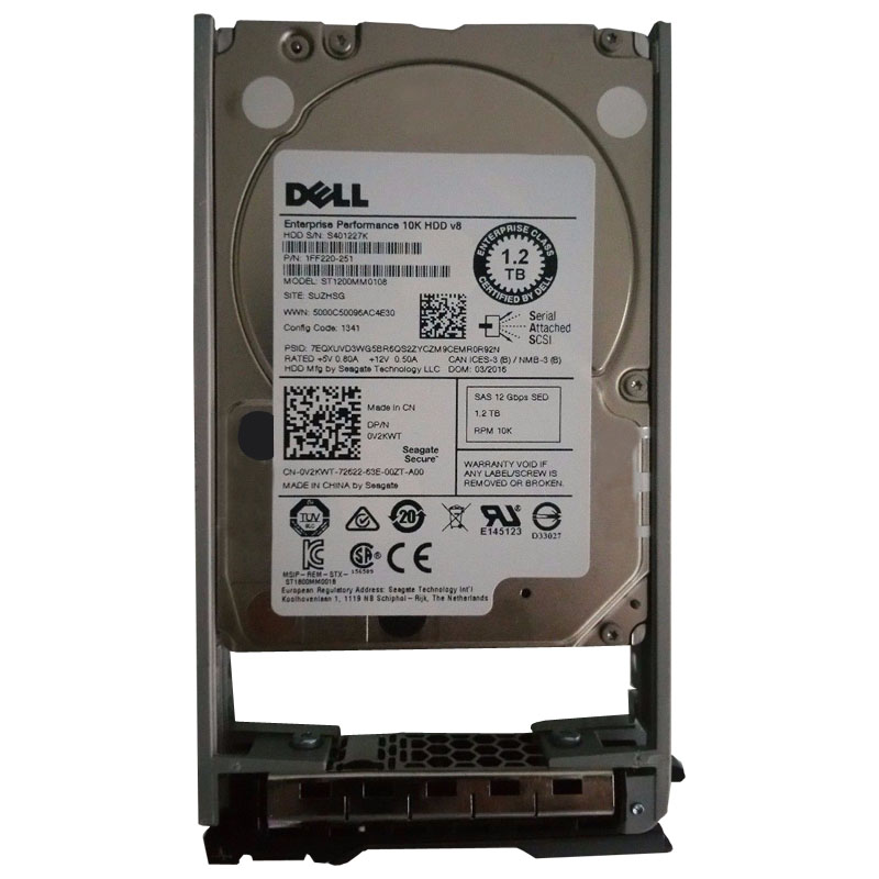 Dell 0V2KWT - 1.2TB 10K SAS 12.0Gbps 2.5" Hard Drive