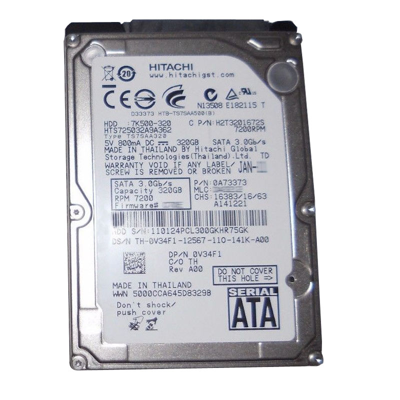Dell 0V34F1 - 320GB 7.2K SATA 2.5" Hard Drive