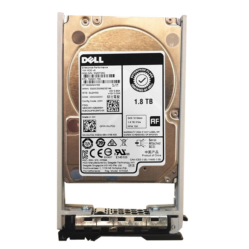 Dell 0VJ7CD - 1.8TB 10K SAS 12.0Gbps 2.5" Hard Drive