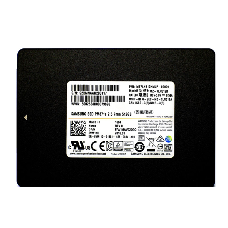 Dell 0VM11D - 512GB SATA 6.0Gbps 2.5" SSD