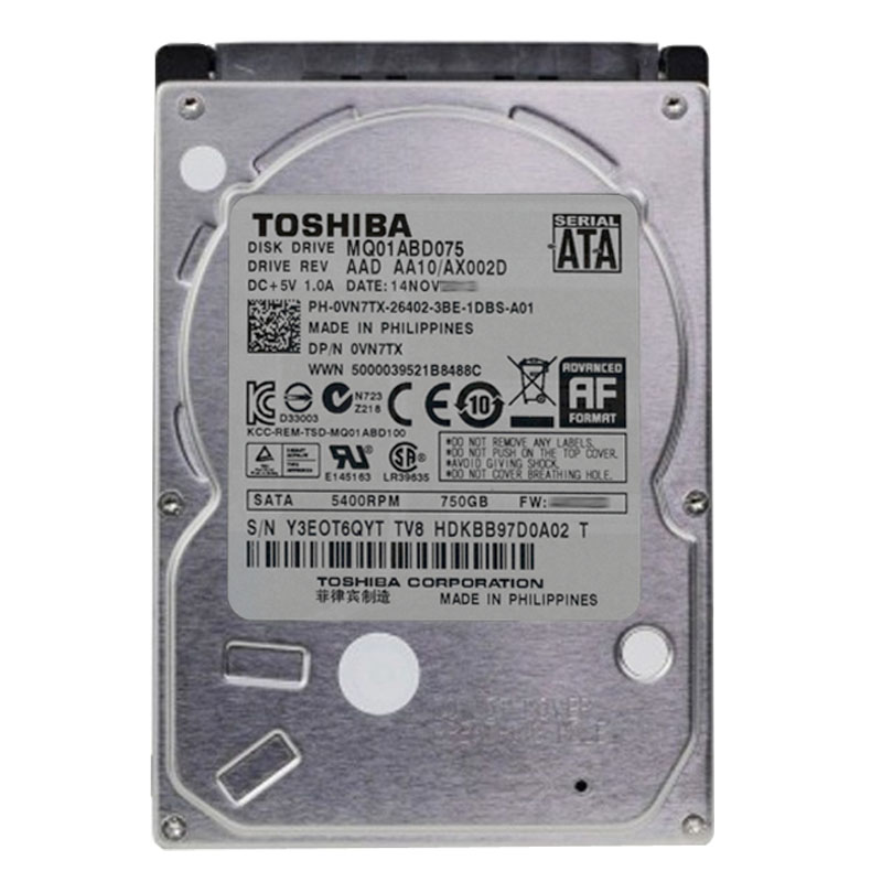 Dell 0VN7TX - 750GB 5.4K SATA 2.5" Hard Drive