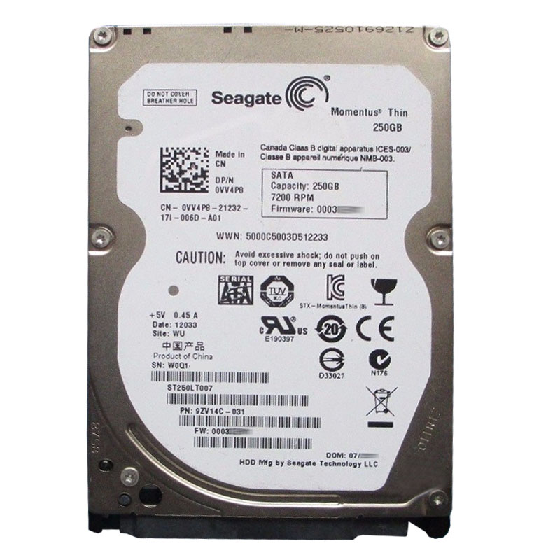 Dell 0VV4P8 - 250GB 7.2K SATA 2.5" Hard Drive