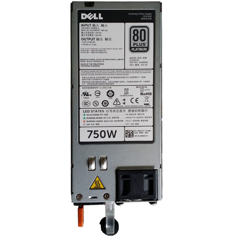 Dell 0W0CTF - 750W Power Supply For PowerEdge R620
