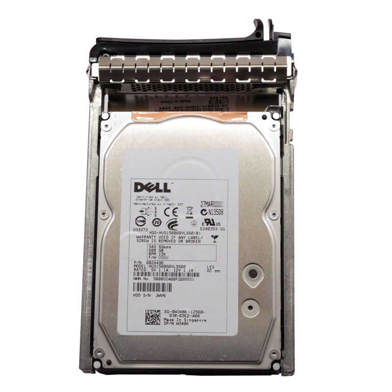 Dell 0W348K - 600GB 15K SAS 6.0Gbps 3.5" Hard Drive