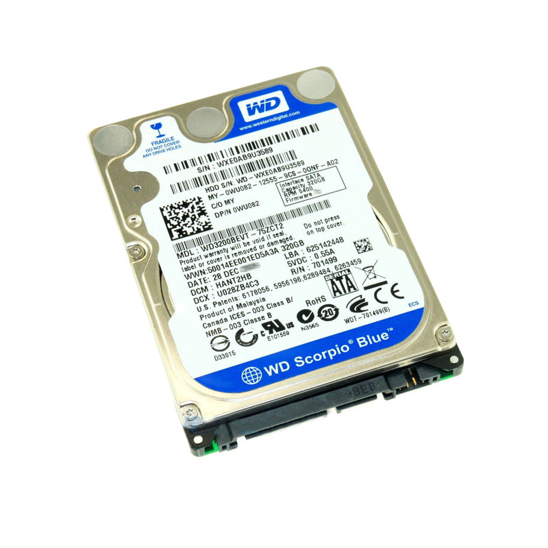 Dell 0WU082 - 320GB 5.4K SATA 2.5" 8MB Cache Hard Drive