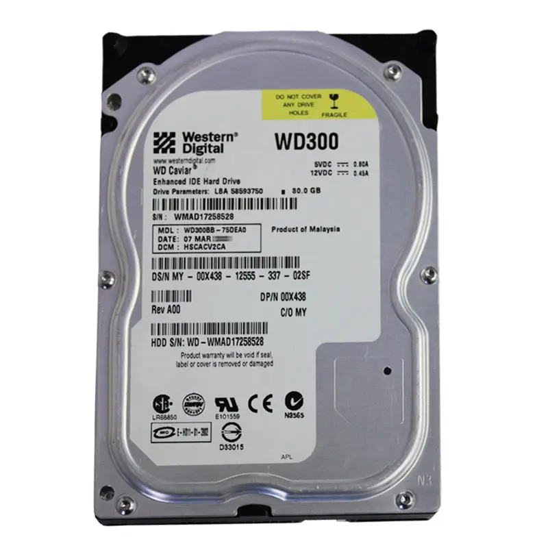 0X438.jpg Dell 0X438 - 30GB 7.2K IDE 3.5" Hard Drive - Image 1